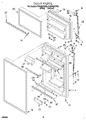 DOOR Diagram and Parts List for ET20NMXDW02  Whirlpool Refrigerator