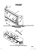 DOOR, WIRING HARNESS, LIT/OPTIONAL Diagram and Parts List for MH6600XW1  Whirlpool Microwave