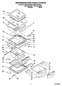 Part Location Diagram of W10160318 Whirlpool Crisper Cover Frame