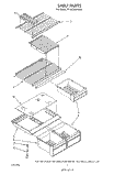 SHELF Diagram and Parts List for TT18CKXWN00  Whirlpool Refrigerator