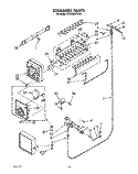 ICEMAKER, LIT/OPTIONAL Diagram and Parts List for ET20GMXYW01  Whirlpool Refrigerator