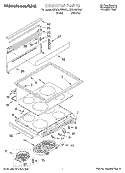 COOKTOP Diagram and Parts List for KERC607EWH1  KitchenAid Range