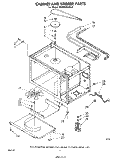 CABINET AND STIRRER Diagram and Parts List for MW8800XR0  Whirlpool Microwave