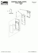 CONTROL PANEL PARTS Diagram and Parts List for TMH16XSB4  Estate Microwave
