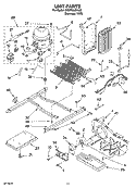 UNIT PARTS Diagram and Parts List for GD5YHAXNL03  Whirlpool Refrigerator