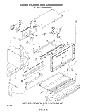 UPPER CHASSIS AND COMPONENTS Diagram and Parts List for RM988PXLW0  Whirlpool Microwave Oven Combo