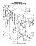 CABINET Diagram and Parts List for ET18NKXYW00  Whirlpool Refrigerator