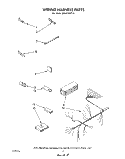 WIRING HARNESS Diagram and Parts List for GDU8700XT0  Whirlpool Dishwasher