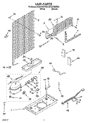 UNIT PARTS Diagram and Parts List for ET8AHMXPT01  Whirlpool Refrigerator
