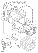 OVEN CHASSIS Diagram and Parts List for GR450LXHQ0  Whirlpool Range