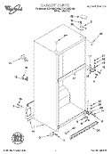 CABINET Diagram and Parts List for ET21DMXDW05  Whirlpool Refrigerator