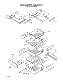 REFRIGERATOR SHELF Diagram and Parts List for KSSS36MWX01  KitchenAid Refrigerator