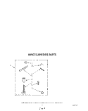 MISCELLANEOUS Diagram and Parts List for KAWE742VWH0  KitchenAid Washer
