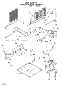 UNIT Diagram and Parts List for ET8WTEXKQ02  Whirlpool Refrigerator