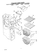 FREEZER LINER PARTS Diagram and Parts List for KSRA22FKWH01  KitchenAid Refrigerator