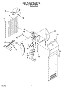 AIR FLOW PARTS Diagram and Parts List for KSRA25KNSS01  KitchenAid Refrigerator