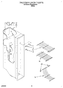 FREEZER LINER Diagram and Parts List for RS20EKXDW01  Roper Refrigerator