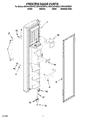 FREEZER DOOR PARTS Diagram and Parts List for KSRA25CNBL02  KitchenAid Refrigerator