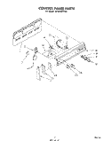 CONTROL PANEL Diagram and Parts List for RF302EXPW0  Whirlpool Range