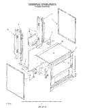 EXTERNAL OVEN Diagram and Parts List for SF305ESRW5  Whirlpool Range