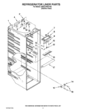 REFRIGERATOR LINER PARTS Diagram and Parts List for 5WSC21NAYY00  Whirlpool Refrigerator