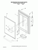 REFRIGERATOR DOOR PARTS Diagram and Parts List for EB9FVHXVB01  Whirlpool Refrigerator