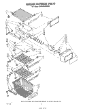 FREEZER INTERIOR Diagram and Parts List for ED26SSXMWR1  Whirlpool Refrigerator