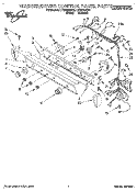 WASHER/DRYER CONTROL PANEL Diagram and Parts List for LTE6234AW3  Whirlpool Washer Dryer Combo