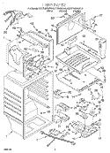 LINER Diagram and Parts List for KTRS22MGBL01  KitchenAid Refrigerator