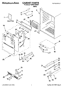 CABINET PARTS Diagram and Parts List for KURS24LSBS01  KitchenAid Refrigerator