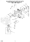 MAGNETRON AND AIR FLOW Diagram and Parts List for KEMS378BWH1  KitchenAid Wall Oven