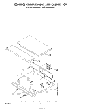 CONTROL COMPARTMENT AND CABINET TOP Diagram and Parts List for KEBS276SBL1  KitchenAid Wall Oven
