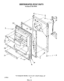 REFRIGERATOR DOOR , NOT ILLUSTRATED Diagram and Parts List for ET18PKXSW05  Whirlpool Refrigerator