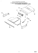 TOP VENTING, OPTIONAL Diagram and Parts List for RBD306PDB4  Whirlpool Wall Oven