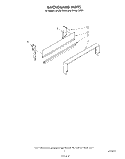 BACKGUARD Diagram and Parts List for SF3021SRW1  Whirlpool Range