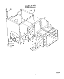 OVEN 1 Diagram and Parts List for RF302BXVG3  Whirlpool Range