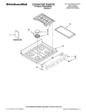 COOKTOP PARTS Diagram and Parts List for KGRS306BSS0  KitchenAid Range