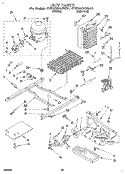 UNIT Diagram and Parts List for 4YED27DQAW01  Whirlpool Refrigerator