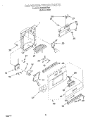 DISPENSER FRONT Diagram and Parts List for KSSS42QJX00  KitchenAid Refrigerator