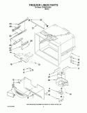 FREEZER LINER PARTS Diagram and Parts List for GX5SHDXVB03  Whirlpool Refrigerator