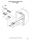REFRIGERATOR LINER PARTS Diagram and Parts List for GX5FHDXVQ06  Whirlpool Refrigerator