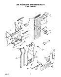 AIR FLOW AND RESERVOIR Diagram and Parts List for KSSS48DAW01  KitchenAid Refrigerator