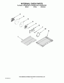 INTERNAL OVEN PARTS Diagram and Parts List for KGRS505XBL00  KitchenAid Range