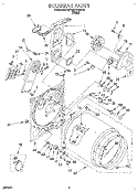 SECTION Diagram and Parts List for KEYW777BWH0  KitchenAid Dryer