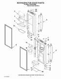 REFRIGERATOR DOOR PARTS Diagram and Parts List for KFIS20XVMS8  KitchenAid Refrigerator