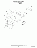 TOP VENTING PARTS Diagram and Parts List for KDRS467VSS03  KitchenAid Range