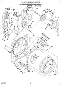 BULKHEAD Diagram and Parts List for KGYE670BAL0  KitchenAid Dryer