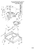 MACHINE BASE Diagram and Parts List for LSN2000JQ0  Whirlpool Washer