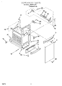 CONTAINER Diagram and Parts List for GX900QPGS1  Whirlpool Trash Compactor