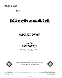 SECTION Diagram and Parts List for KEYE900SWH1  KitchenAid Dryer